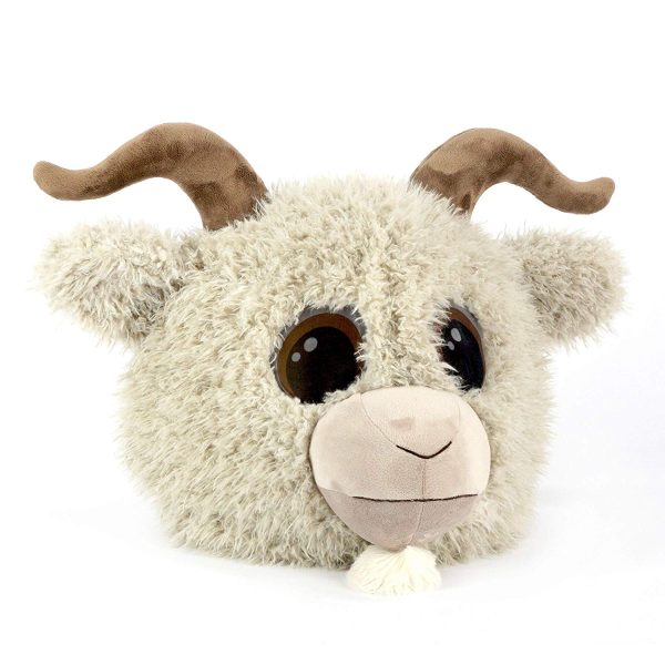 Cabeça Capacete Máscara Cabrito Pelúcia Luxo Cabeça Capacete Máscara Cabrito Pelúcia Luxo
