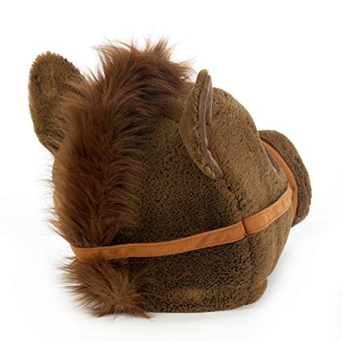 Cabeça Capacete Máscara Cavalo Pelúcia Luxo Cabeça Capacete Máscara Cavalo Pelúcia Luxo
