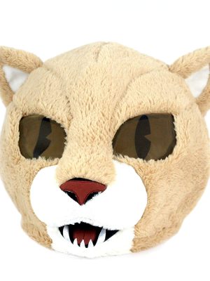 Cabeça Capacete Máscara Cougar Pelúcia Luxo Cabeça Capacete Máscara Cougar Pelúcia Luxo