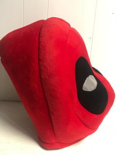Cabeça Capacete Máscara Deadpool Pelúcia Luxo Cabeça Capacete Máscara Deadpool Pelúcia Luxo