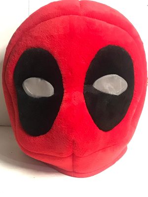 Cabeça Capacete Máscara Deadpool Pelúcia Luxo Cabeça Capacete Máscara Deadpool Pelúcia Luxo