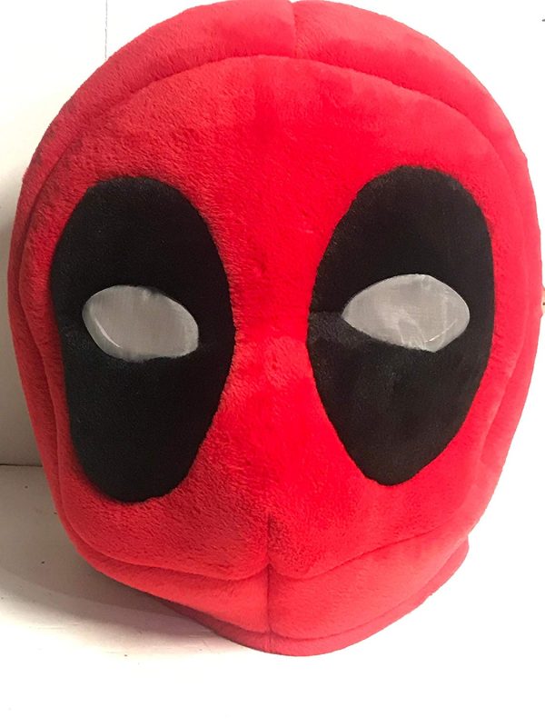 Cabeça Capacete Máscara Deadpool Pelúcia Luxo Cabeça Capacete Máscara Deadpool Pelúcia Luxo