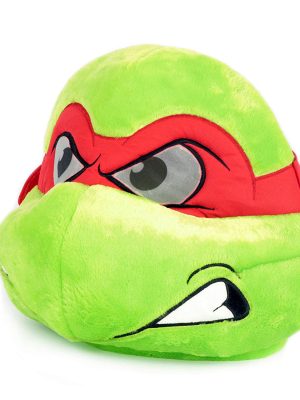 Cabeça Capacete Máscara Tartaruga Ninja Rafael Pelúcia Luxo Cabeça Capacete Máscara Tartaruga Ninja Rafael Pelúcia Luxo
