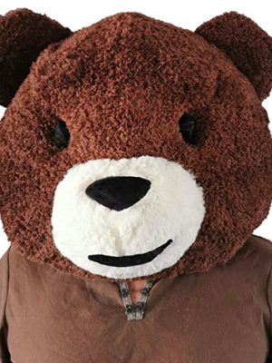 Cabeça Capacete Máscara Urso Pelúcia Deluxe Cabeça Capacete Máscara Urso Pelúcia Deluxe