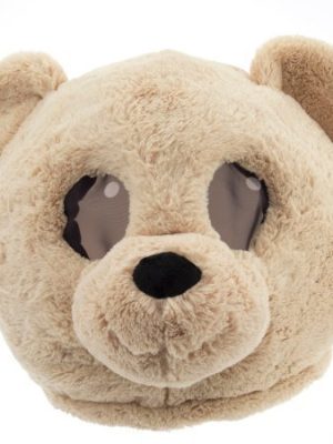 Cabeça Capacete Máscara Urso Pelúcia Luxo Cabeça Capacete Máscara Urso Pelúcia Luxo