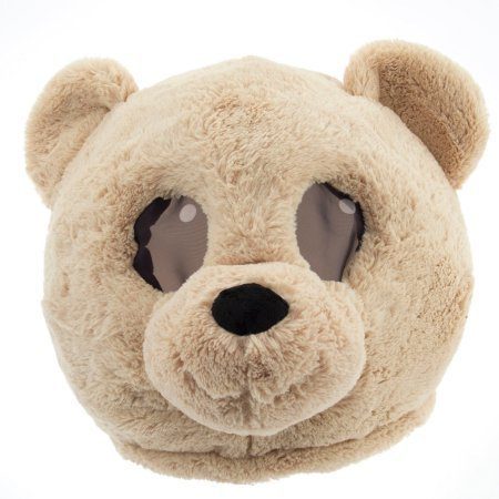 Cabeça Capacete Máscara Urso Pelúcia Luxo Cabeça Capacete Máscara Urso Pelúcia Luxo