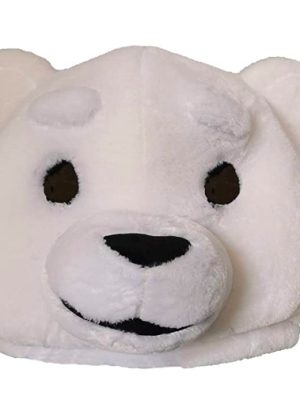 Cabeça Capacete Máscara Urso Pelúcia Luxo Clara Cabeça Capacete Máscara Urso Pelúcia Luxo Clara