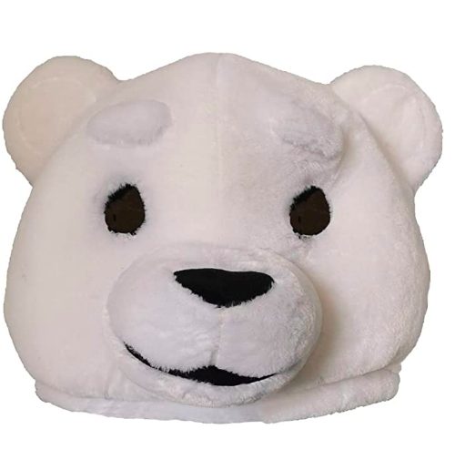 Cabeça Capacete Máscara Urso Pelúcia Luxo Clara Cabeça Capacete Máscara Urso Pelúcia Luxo Clara