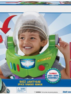 Capacete Armadura Eletrônico Infantil Toy Story Buzz Lightyear Completo