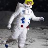 Capacete Astronauta Adulto Luxo Amarelo