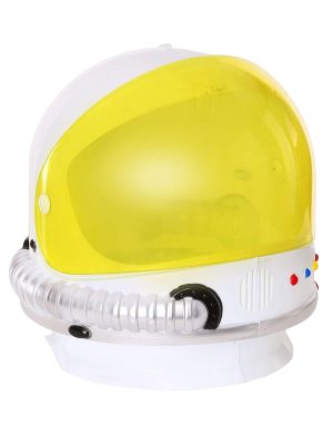 Capacete Astronauta Infantil Luxo Amarelo Capacete Astronauta Adulto Luxo Amarelo