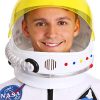 Capacete Astronauta Infantil Luxo Amarelo