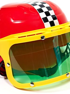 Capacete Piloto de Corrida Hot Wheels Vermelho