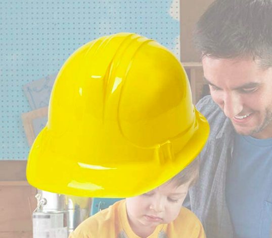 Chapéu  de Engenheiro Construtor Capacete Infantil