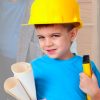 Chapéu  de Engenheiro Construtor Capacete Infantil