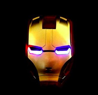 Máscara Capacete Os Vingadores do Homem de Ferro Iron man Luz Máscara Capacete Os Vingadores do Homem de Ferro Iron man Luz