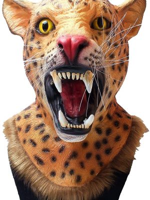 Máscara Pantera Realística Latex Luxo Máscara Pantera Realística Latex Luxo