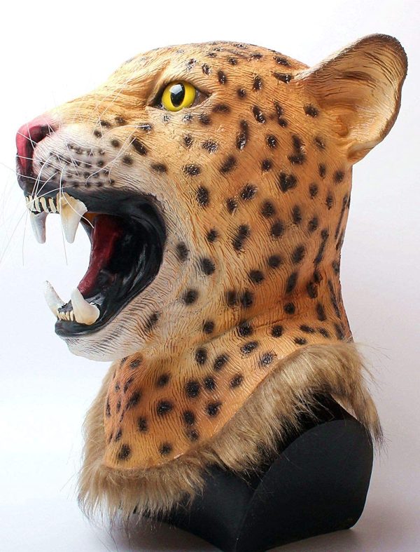 Máscara Pantera Realística Latex Luxo Máscara Pantera Realística Latex Luxo