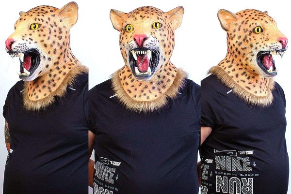 Máscara Pantera Realística Latex Luxo Máscara Pantera Realística Latex Luxo