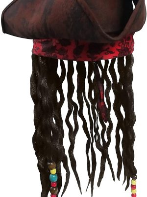 Chapéu com Tranças Jack Sparrow Clássico Luxo Chapéu com Tranças Jack Sparrow Clássico Luxo
