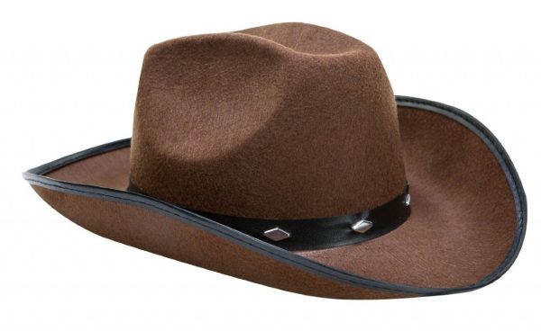 Chapéu de Cowboy Peão de Boiadeiro Marrom Chapéu de Cowboy Peão de Boiadeiro Marrom