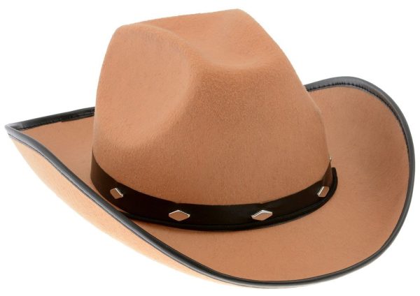 Chapéu de Cowboy Peão de Boiadeiro Marrom Claro Chapéu de Cowboy Peão de Boiadeiro Marrom Claro