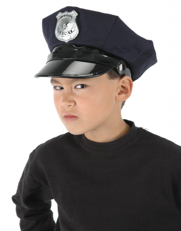 Chapéu Infantil de Policial Luxo Chapéu Infantil de Policial Luxo