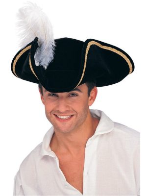 Chapéu Pirata Adulto Buccaneer Clássica Chapéu Pirata Adulto Buccaneer Clássica