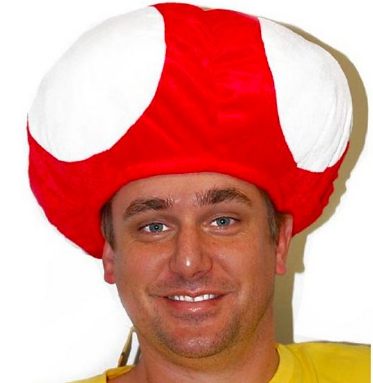 Chapéu Toad Adulto Luxo Chapéu Toad Adulto Luxo