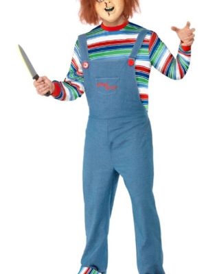 Fantasia Boneco Assassino Chucky Adulto Clássico Fantasia Boneco Assassino Chucky Adulto Clássico