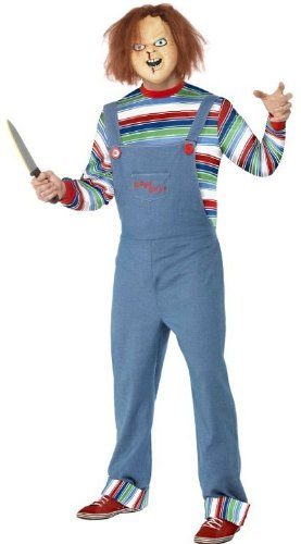 Fantasia Boneco Assassino Chucky Adulto Clássico Fantasia Boneco Assassino Chucky Adulto Clássico
