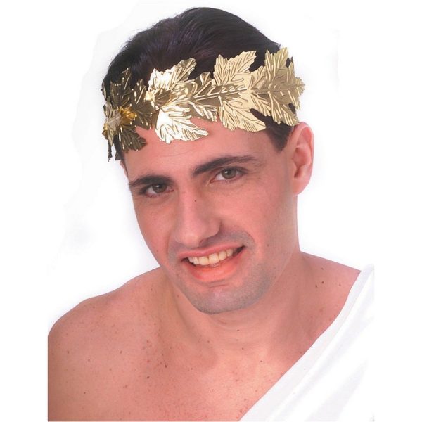 Coroa de Folhas de Louro Dourada Romana Luxo Coroa de Folhas de Louro Dourada Romana Luxo