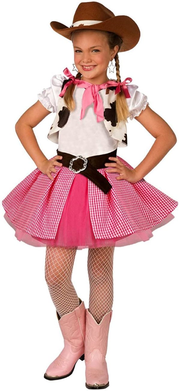 Fantasia Infantil Cowboy Cowgirl Pink Country Rosada Fantasia Infantil Cowboy Cowgirl Pink Country Rosada