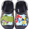 Sapato Crocs Infantil Esquadrão de Heróis Homem Aranha Hulk Woverine