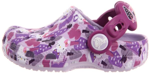 Sapato Crocs Infantil Hello Kitty Lilás