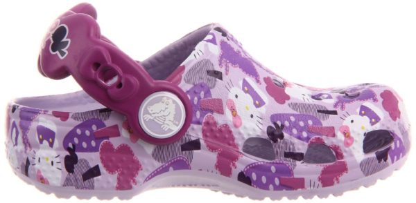 Sapato Crocs Infantil Hello Kitty Lilás