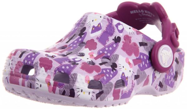 Sapato Crocs Infantil Hello Kitty Lilás
