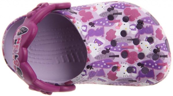 Sapato Crocs Infantil Hello Kitty Lilás