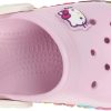 Sapato Crocs Infantil Hello Kitty Rosa e Branco
