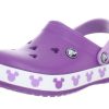 Sapato Crocs Infantil Lilás Roxo Mickey Mouse Disney