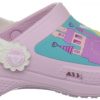 Sapato Crocs Infantil Princesas Rapunzel Bela e Aurora Disney