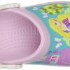 Sapato Crocs Infantil Princesas Rapunzel Bela e Aurora Disney