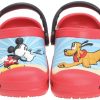 Sapato Crocs Infantil Vermelho Mickey e Pluto Disney