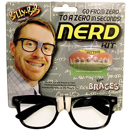 Dente com Aparelho Nerd Geek Clássica Dente com Aparelho Nerd Geek Clássica