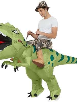 Fantasia Inflável Nas Costas do Dino Adulto Fantasia Inflável Nas Costas do Dino Adulto