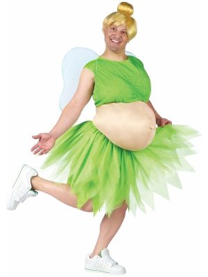 Fantasia Adulto da Sininho com Barriga Fantasia Adulto da Sininho com Barriga