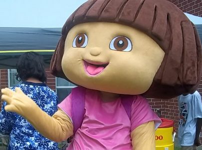 Fantasia Adulto Dora a Exploradora Mascote Luxo