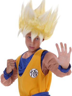 Peruca Super Saiyan Goku Dragon Ball Infantil Peruca Super Saiyan Goku Dragon Ball Infantil