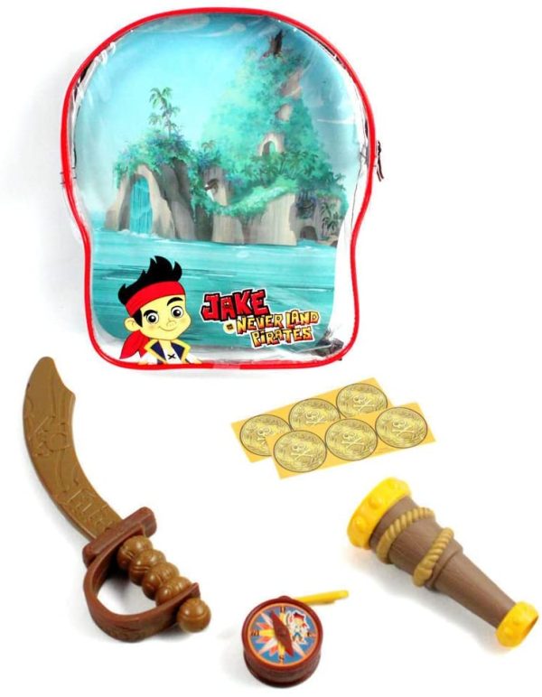 Espada e Luneta Infantil Pirata Jake da Terra do Nunca