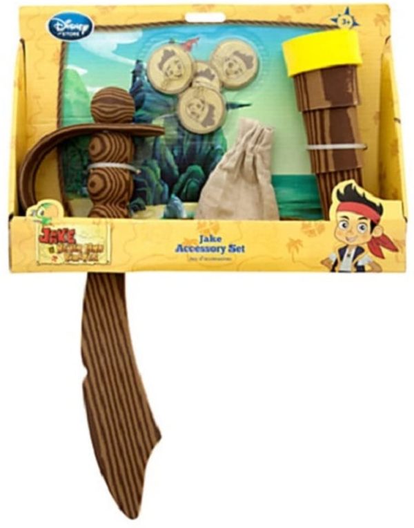 Espada e Luneta Infantil Pirata Jake Luxo Terra do Nunca Espada e Luneta Infantil Pirata Jake Luxo Terra do Nunca